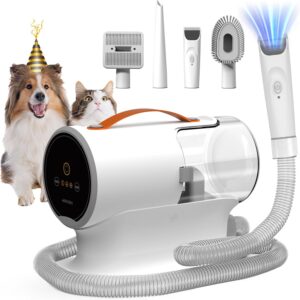 AIRROBO Dog Grooming Vacuum Kit – 2L, Quiet & Powerful