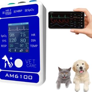 Veterinary Handheld Pulse Oximeter – 6-in-1 Monitor
